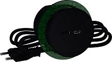 Настольный встраиваемый блок Schneider Electric Unica System+ USB тип А+USB тип С антрацит картинка